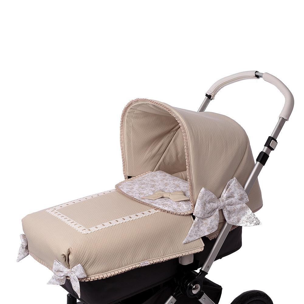 Colcha Capazo A Medida Carro Bebé 165 Flores By Nanetes - Nanetes #